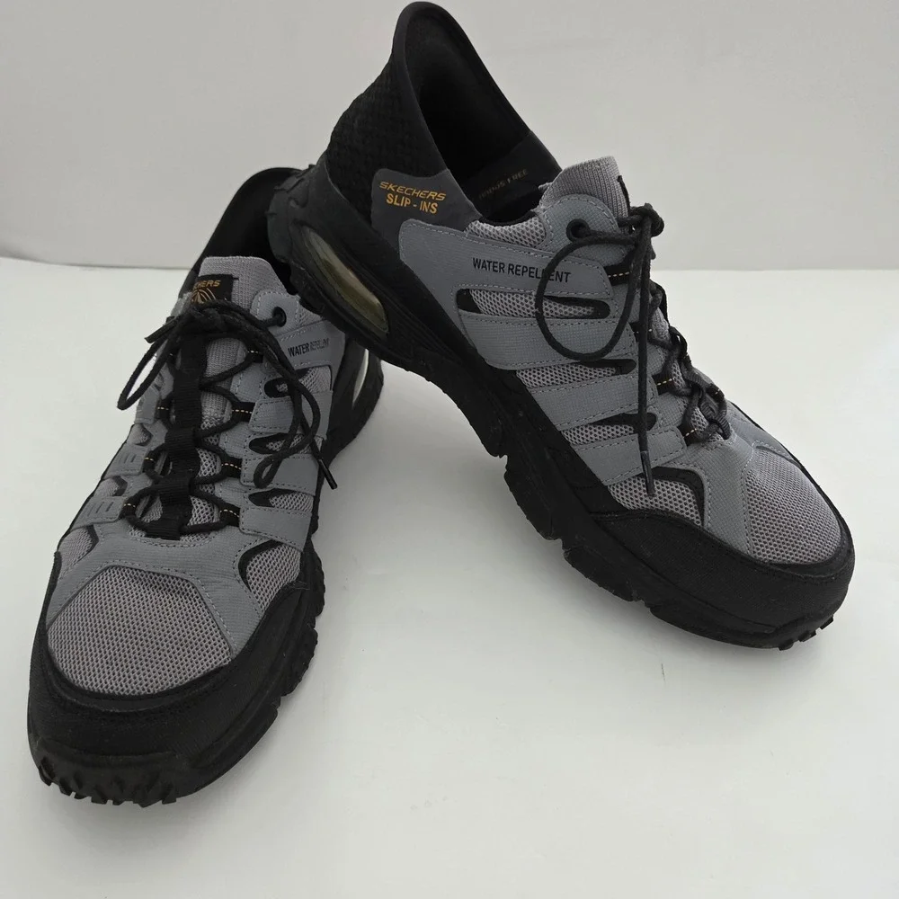 Skechers Slip-ins Skech-Air Envoy Emissary 237322 Gray Black Water Repellent 12